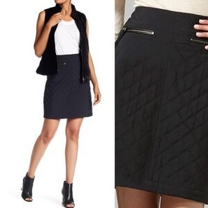 Elizabeth Roberts quilted moto skirt size XS
